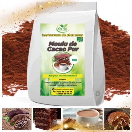 Moulu de cacao pur